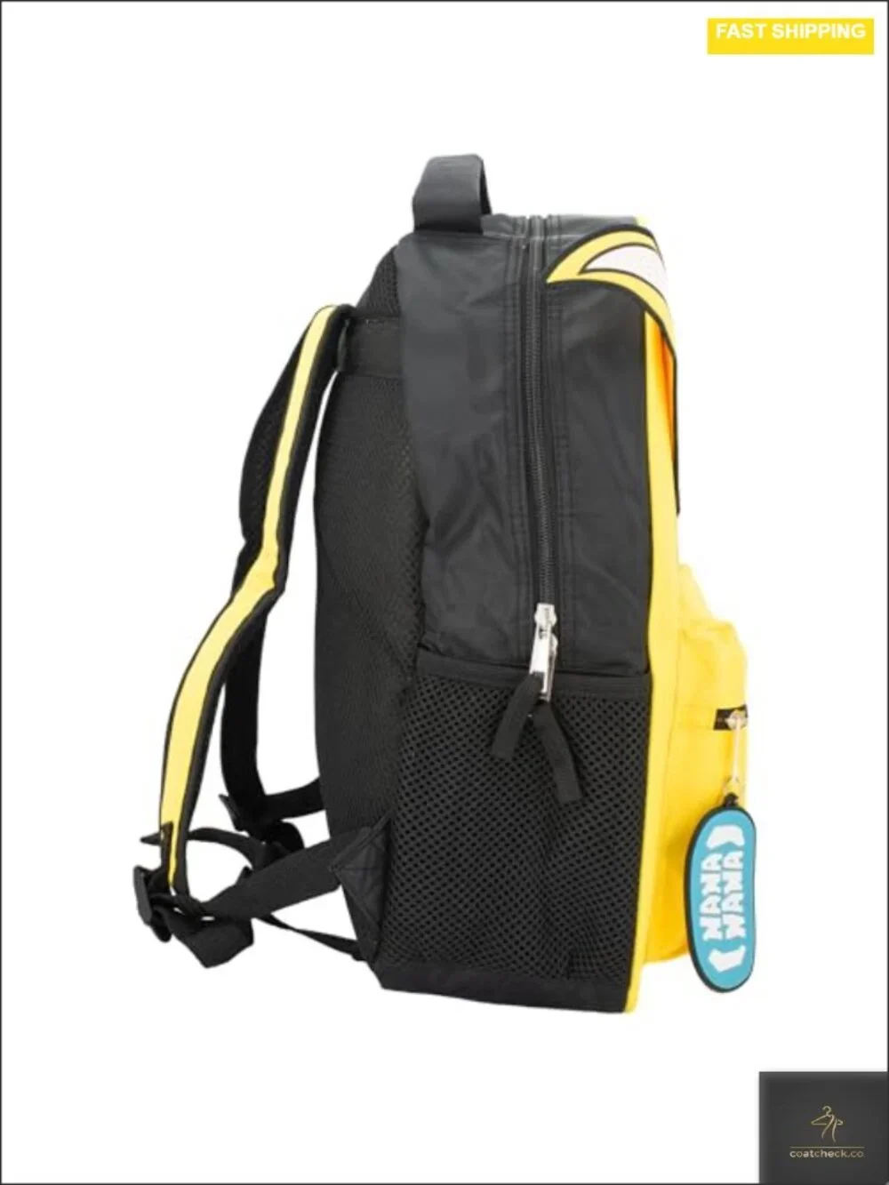 Fortnite Peely Backpack, Nylon Twill Schoolbag with 3D Face, 16 inch